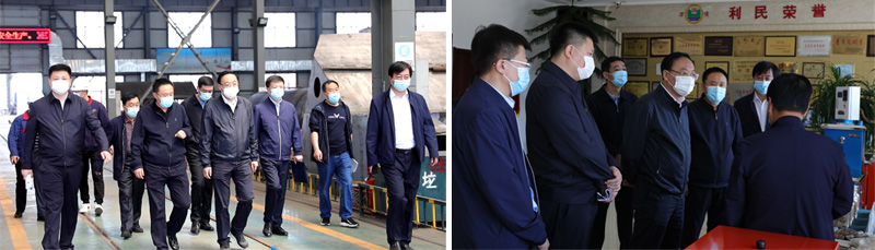 海倫市委書記蒞臨利民萬(wàn)佳鍋爐調(diào)研指導(dǎo)工作