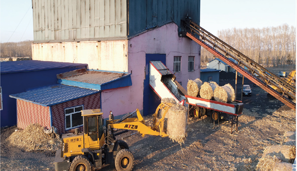 依龍鎮(zhèn)集中供熱站用上利民生物質(zhì)打捆直燃鍋爐，一年省下130萬